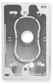 JUNCTION BOX, 1-GANG, WHITE