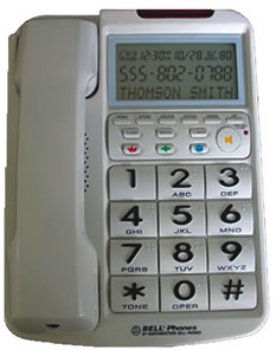 Big Button w/ Caller ID WHITE