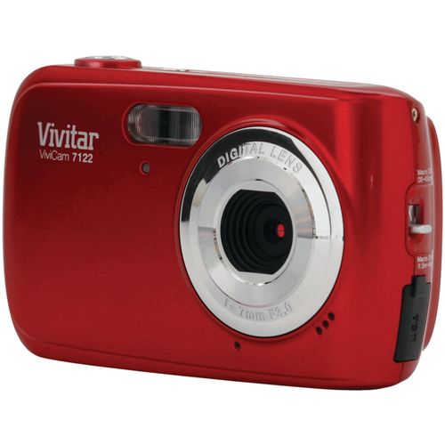 VIVITAR V7122-V1-RED-SOL 7.1 Megapixel V7122-V1 Digital Camera (Red)