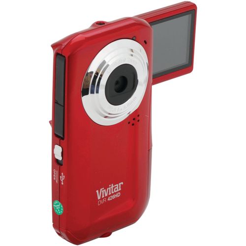 VIVITAR DVR426HD-RED-SOL 5.1 Megapixel DVR426 Digital Video Camera (Red)