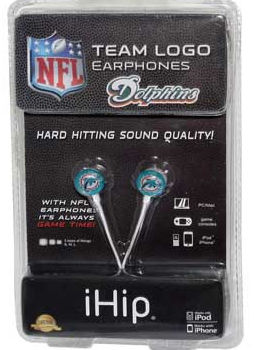 Miami Dolphins Ear Phones Case Pack 24