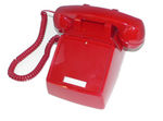 250047-VBA-NDL Red desk no dial