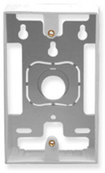MOUNTING BOX, 1-GANG, WHITE