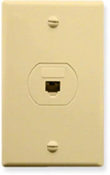 Designer Wall Plate 6P6C IVORY