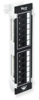 PATCH PANEL, VERTICAL, CAT 5E, 12-PORT