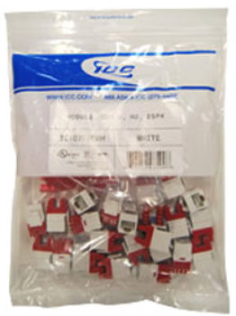 MODULE, CAT 6, HD, 25PK, WHITE