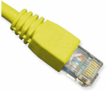 Patch Cord, CAT6 Booted, 25' - Yellow