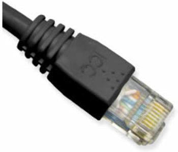 Patch Cord, CAT6 Booted, 25' - Black
