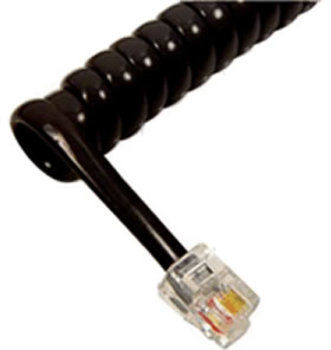 GCHA444006-FBK / 6' BLACK Handset Cord