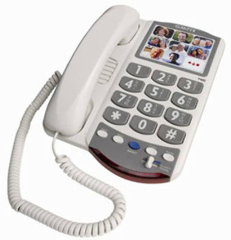 54400 Amplified Picture Phone 26dB White