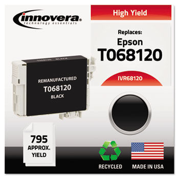 Remanufactured High-Yield T068120 (68) Ink, 795 Page-Yield, Black