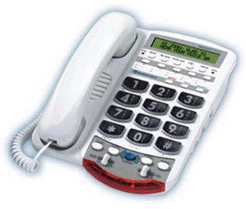 76566 Voice Carry Over Phone - White