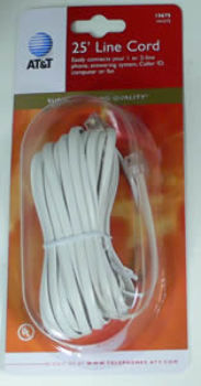 25"" Line Cord WHITE