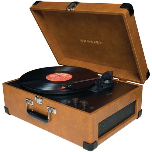 CROSLEY RADIO CR6249A-TA Deluxe Keepsake USB Turntable (Tan)