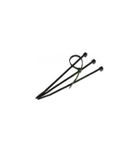 8in  18 lb BLACK NYLON TIE WRAP 100 PK