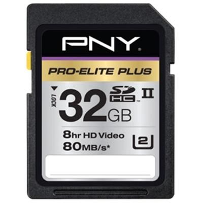 32GB SDHC ProElite Plus 80MB