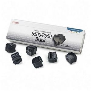 Laser Solid Ink Phaser 8500 8550 Black 6 Sticks - 6000 Page Yield