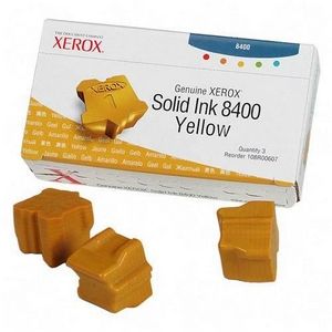 Printer Ink Phaser 8400 Yellow 3 Sticks 3400K Yield