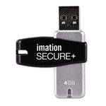 Secure+ Hardware-Encrypted USB 2.0 Flash Drive, 4 GB
