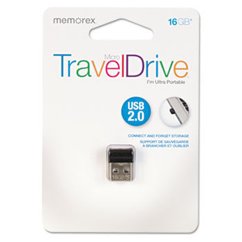 Micro TravelDrive USB 2.0 Flash Drive, 16 GB