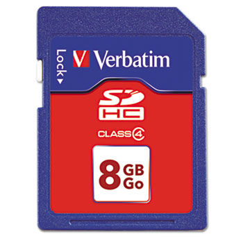Premium SDHC Memory Card, Class 4, 8GB