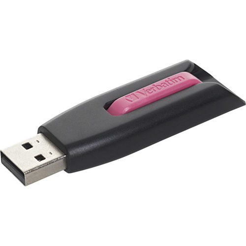 16GB Store 'n' Go USB 3.0 Drive-Black/Pink