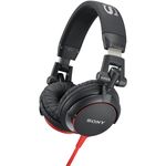 SONY MDRV55/BR DJ-Style Headphones (Black/Red)