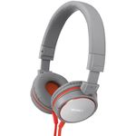 SONY MDRZX600/GRAY ZX Series Stereo Headphones (Gray/Red)