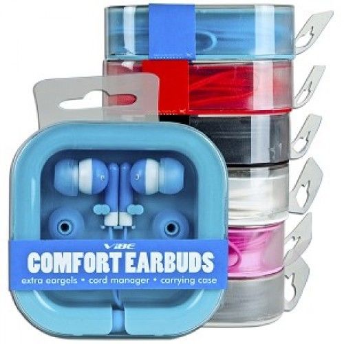 Vibe Comfort Earbuds Assortment Case Pack 24