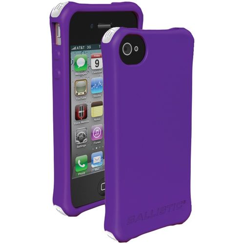 BALLISTIC LS0864-M985 iPhone(R) 4/4S LS Smooth Case (Purple; 4 White, 4 Purple, 4 Black, 4 Teal Bumpers)