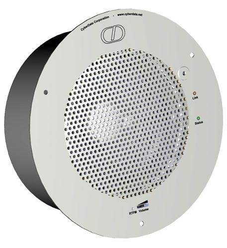 VoIP Ceiling Speaker V2, Signal White