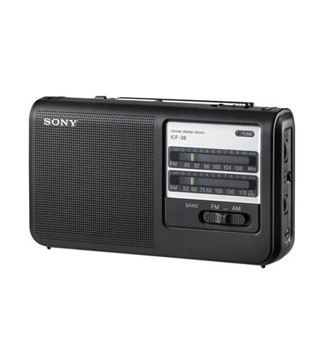 Portable AM/FM Radio BLACK