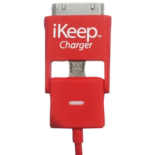 IKEEP CC1RED Candi Cord Universal Charging Cord, 6ft (Red)