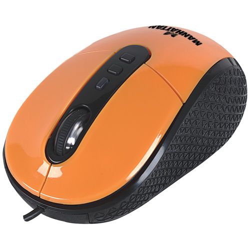 MANHATTAN 177696 RightTrack(TM) USB Mouse (Orange)