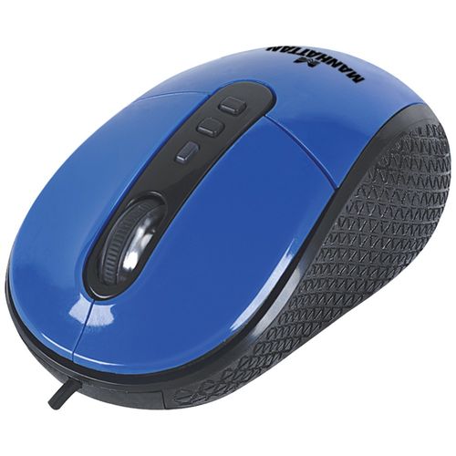 MANHATTAN 177719 RightTrack(TM) USB Mouse (Blue)