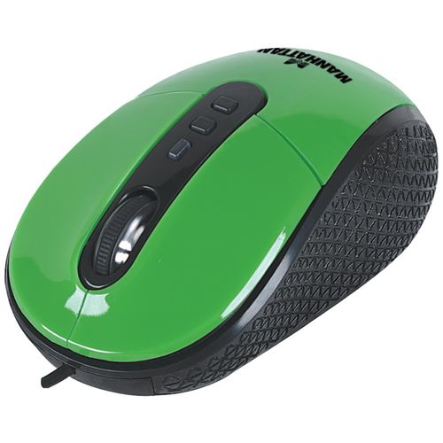 MANHATTAN 177726 RightTrack(TM) USB Mouse (Green)