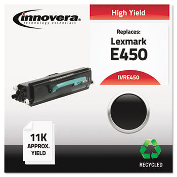Remanufactured E450A11A (E450) Toner, 11000 Page-Yield, Black