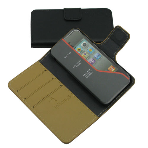 Stylish Leather Case for iPhone 5 Flip Cover Apple Accessories