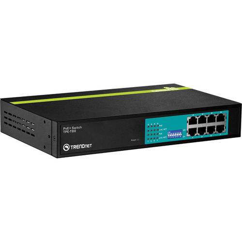 8-Port 30 Watt 10/100Mbps PoE+ Switch