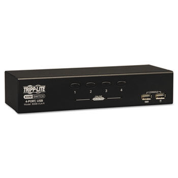 Desktop KVM Switch, 4-Port, USB