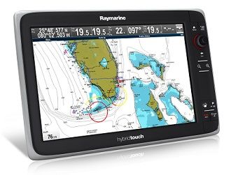 RAYMARINE E165 HYBRIDTOUCH MFD