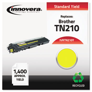 Remanufactured TN210Y Toner, 1400 Page-Yield, Yellow