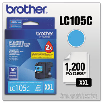 LC105C, LC-105C, Innobella Super High-Yield Ink, 1200 Page-Yield, Cyan