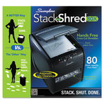 Stack-and-Shred 80X Medium-Duty Cross-Cut Shredder, 80 Sheet Capacity
