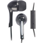 Noise-Isolating Earbuds with Microphone-Black