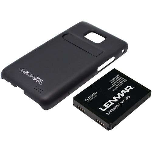 LENMAR CLZ554SG Extended Battery for Samsung Galaxy S II SGH-I777 Cellular Phones w/Cover