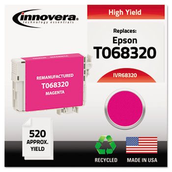Remanufactured High-Yield T068320 (68) Ink, 520 Page-Yield, Magenta