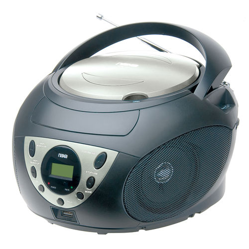 Naxa NPB-255 Portable MP3/WMA/CD Player, with AM/FM Stereo Radio and USB Input Jack