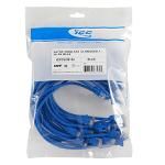25 PK PATCH CORD,CAT 6,MOLDED,10ft BLUE