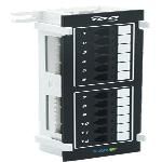 PATCH PANEL, VERTICAL, CAT 5E, 12-PORT